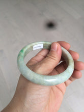 Load image into Gallery viewer, 56.5mm certified 100% natural Type A sunny green/brown jadeite jade bangle E41-2735
