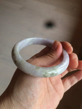 Load image into Gallery viewer, 53.8mm certified Type A 100% Natural light green/purple/brown Jadeite Jade bangle AT43-1650