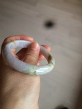 Load image into Gallery viewer, 53.8mm certified Type A 100% Natural light green/purple/brown Jadeite Jade bangle AT43-1650