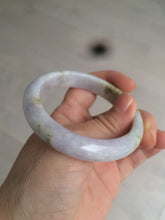 Load image into Gallery viewer, 53.8mm certified Type A 100% Natural light green/purple/brown Jadeite Jade bangle AT43-1650
