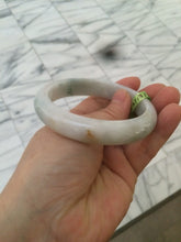 Load image into Gallery viewer, 57.5mm Certified Type A 100% Natural white/green/yellow Jadeite Jade bangle E54-0272
