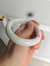 Load image into Gallery viewer, 56.9mm 100% natural Type A light green purple white jadeite jade bangle Y116-9294