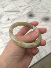 Load image into Gallery viewer, 55.2mm Certified Type A 100% Natural yellow/sugar brown flying snow and dandelions nephrite Jade bangle HT33-0464