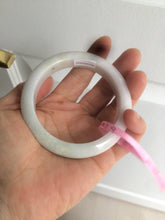 Load image into Gallery viewer, 56.9mm 100% natural Type A light green purple white jadeite jade bangle Y116-9294