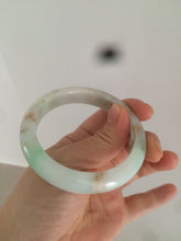 Load image into Gallery viewer, 55.7mm Certified Type A 100% Natural sunny green Jadeite Jade bangle A65-3328