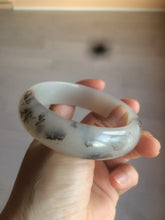 Load image into Gallery viewer, 60mm 100% natural beige/pink/gary/brown with flying wildflowers Quartzite (Shetaicui jade) bangle XY7