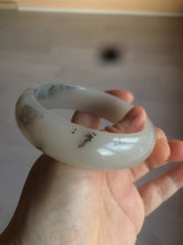 Load image into Gallery viewer, 60mm 100% natural beige/pink/gary/brown with flying wildflowers Quartzite (Shetaicui jade) bangle XY7