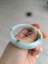 Load image into Gallery viewer, 52.7mm certified Type A 100% Natural green/brown/white Jadeite Jade bangle AE22-3033
