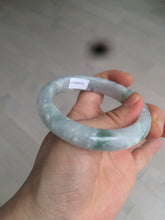 Load image into Gallery viewer, 55.6mm Certified type A 100% Natural light green/purple Jadeite bangle AF6-6117
