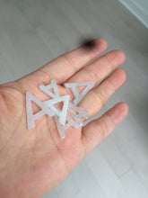 Load image into Gallery viewer, 100% natural icy watery jadeite jade Initial letter A pendant necklace Y125