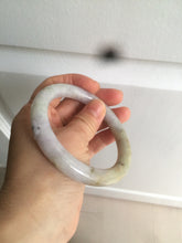 Load image into Gallery viewer, 59.2mm Certified Type A 100% Natural green/yellow/purple round cut Jadeite Jade bangle AT42-1631