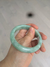 Load image into Gallery viewer, 57.4mm certified Type A 100% Natural green/gray Jadeite Jade bangle X122-7140