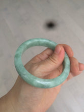 Load image into Gallery viewer, 57.4mm certified Type A 100% Natural green/gray Jadeite Jade bangle X122-7140