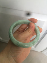 Load image into Gallery viewer, 57.4mm certified Type A 100% Natural green/gray Jadeite Jade bangle X122-7140