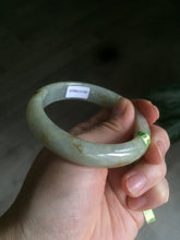 Load image into Gallery viewer, 54.7mm certified 100% natural type yellow/green jadeite jade bangle Z92-8520
