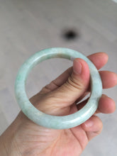 Load image into Gallery viewer, 54.6mm certified 100% natural Type A sunny green jadeite jade bangle E47-0222