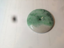 Load image into Gallery viewer, 100% Natural sunny green/pink/purple tropical beach jadeite Jade Safety Guardian Button(donut) Pendant/worry stone X123