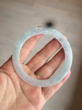 Load image into Gallery viewer, 57mm certified Type A 100% Natural sunny green/purple flat style Jadeite jade bangle N110