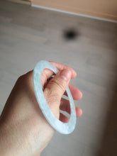 Load image into Gallery viewer, 57mm certified Type A 100% Natural sunny green/purple flat style Jadeite jade bangle N110