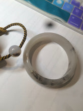 Load image into Gallery viewer, 60mm 100% natural beige/pink/gary/brown with flying wildflowers Quartzite (Shetaicui jade) bangle XY7