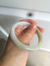 Load image into Gallery viewer, 56.5mm 100% natural certified green/white jadeite jade bangle AT39-8941