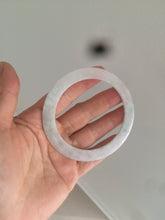 Load image into Gallery viewer, 57mm certified Type A 100% Natural sunny green/purple flat style Jadeite jade bangle N110