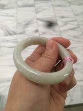 Load image into Gallery viewer, 50-52 mm Type A 100% Natural light green/white Jadeite Jade baby/little kids/small adult hand AB11-1/2/3