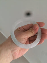 Load image into Gallery viewer, 57mm certified Type A 100% Natural sunny green/purple flat style Jadeite jade bangle N110