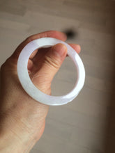 Load image into Gallery viewer, 51.5mm certified Type A 100% Natural sunny green/purple flat style Jadeite jade bangle N109