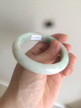 Load image into Gallery viewer, 54.6mm certified 100% natural Type A sunny green/white/brown jadeite jade bangle AH61-3333