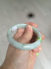 Load image into Gallery viewer, 53mm certificated Type A 100% Natural light green/yellow/purple Jadeite Jade bangle L106-2747