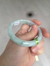 Load image into Gallery viewer, 53mm certificated Type A 100% Natural light green/yellow/purple Jadeite Jade bangle L106-2747