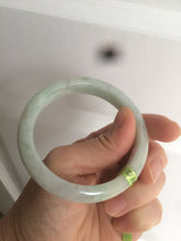 Load image into Gallery viewer, 53mm certificated Type A 100% Natural light green/yellow/purple Jadeite Jade bangle L106-2747