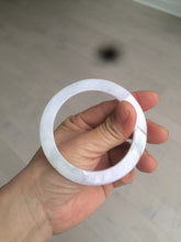 Load image into Gallery viewer, 51.5mm certified Type A 100% Natural sunny green/purple flat style Jadeite jade bangle N109