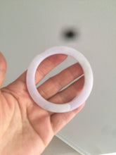 Load image into Gallery viewer, 51.5mm certified Type A 100% Natural sunny green/purple flat style Jadeite jade bangle N109