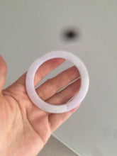 Load image into Gallery viewer, 51.5mm certified Type A 100% Natural sunny green/purple flat style Jadeite jade bangle N109