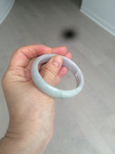 Load image into Gallery viewer, 52mm Certified 100% natural Type A light green/purple oval jadeite jade bangle N109-2828