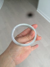Load image into Gallery viewer, 52mm Certified 100% natural Type A light green/purple oval jadeite jade bangle N109-2828