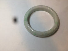 Load image into Gallery viewer, 57.4mm 100% natural Type A sunny green/white jadeite jade bangle K92-1110