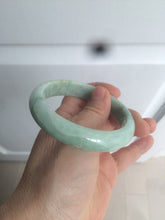 Load image into Gallery viewer, 56.4mm certified Type A 100% Natural sunny green Jadeite Jade bangle U126-2490