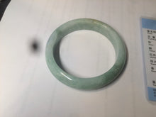 Load image into Gallery viewer, 56.4mm certified Type A 100% Natural sunny green Jadeite Jade bangle U126-2490