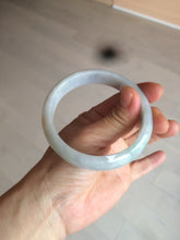 Load image into Gallery viewer, 58mm Certified Type A 100% Natural light green/purple Jadeite Jade bangle N108-2822
