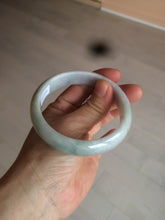 Load image into Gallery viewer, 58mm Certified Type A 100% Natural light green/purple Jadeite Jade bangle N108-2822