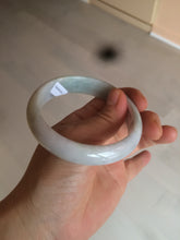 Load image into Gallery viewer, 58mm Certified Type A 100% Natural light green/purple Jadeite Jade bangle N108-2822