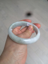 Load image into Gallery viewer, 58mm Certified Type A 100% Natural light green/purple Jadeite Jade bangle N108-2822