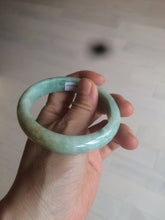 Load image into Gallery viewer, 56.4mm certified Type A 100% Natural sunny green Jadeite Jade bangle U126-2490