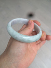 Load image into Gallery viewer, 58mm Certified Type A 100% Natural light green/purple Jadeite Jade bangle N108-2822