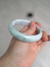 Load image into Gallery viewer, 58mm Certified Type A 100% Natural light green/purple Jadeite Jade bangle N108-2822