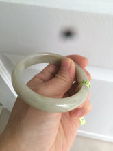 Load image into Gallery viewer, 54.7mm certified 100% natural type yellow/green jadeite jade bangle Z92-8520