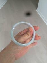 Load image into Gallery viewer, 58mm Certified Type A 100% Natural light green/purple Jadeite Jade bangle N108-2822